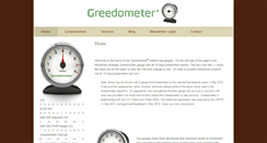 Desktop Screenshot of greedometer.com