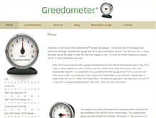 Tablet Screenshot of greedometer.com